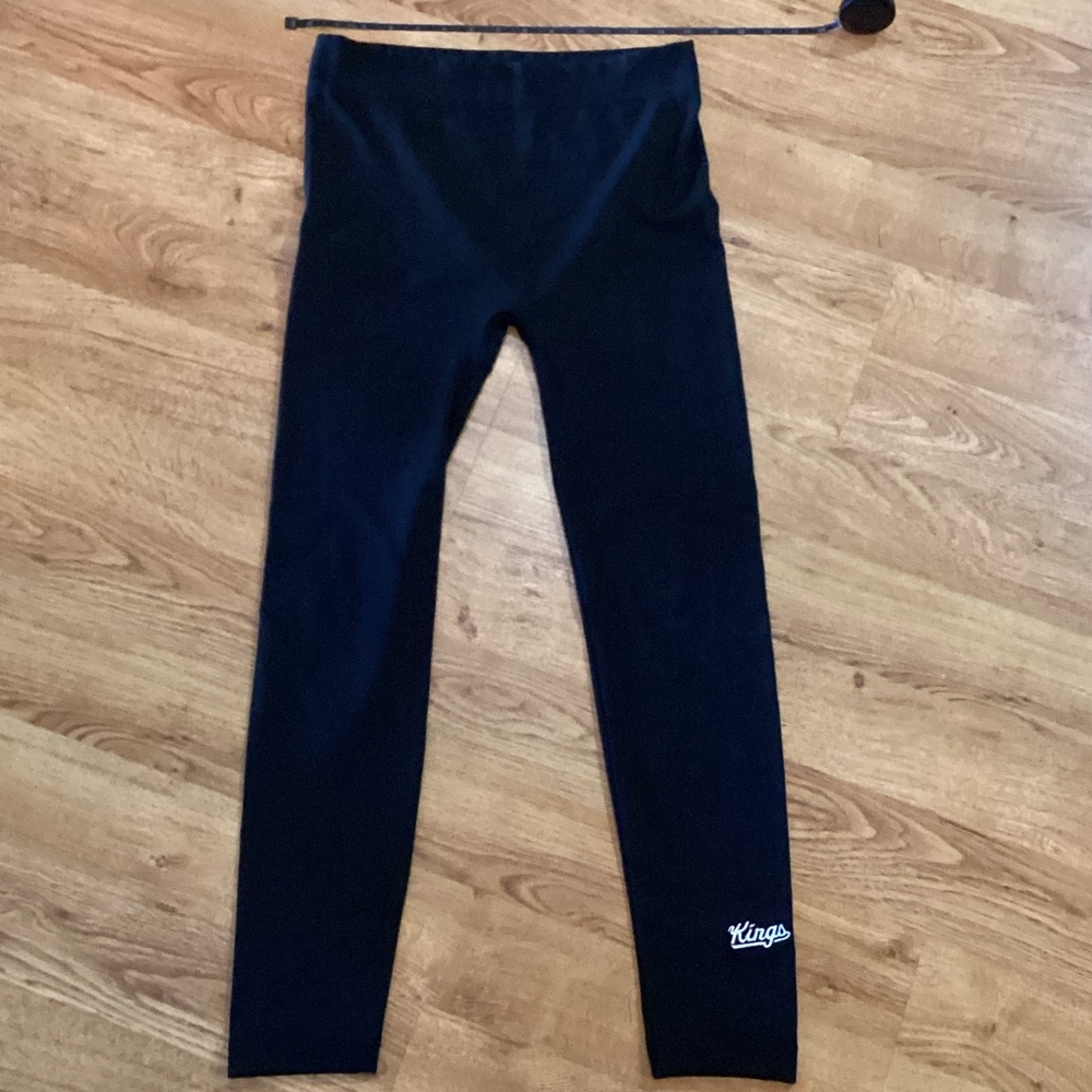 Women's Black NBA Kings Leggings